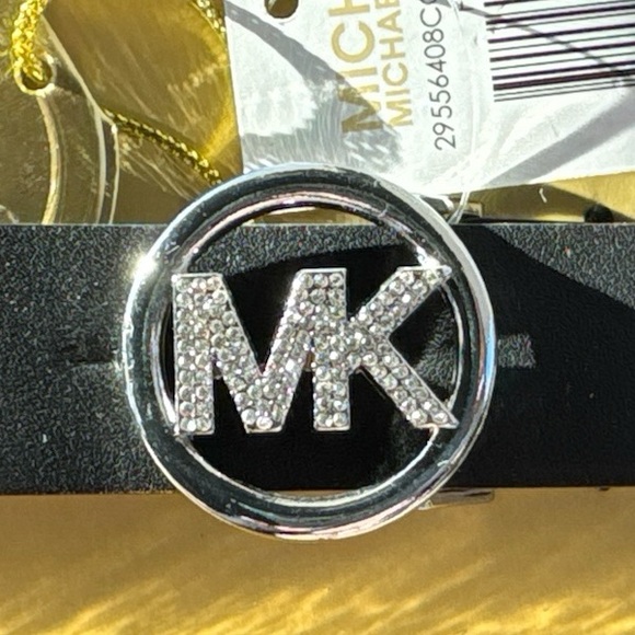 Michael Kors Black Belt with Gold and Silver Accents - Picture 3 of 5